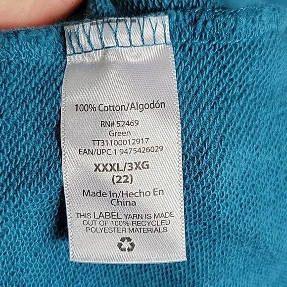 Teal Oversized Sweater - Picture 5 of 6